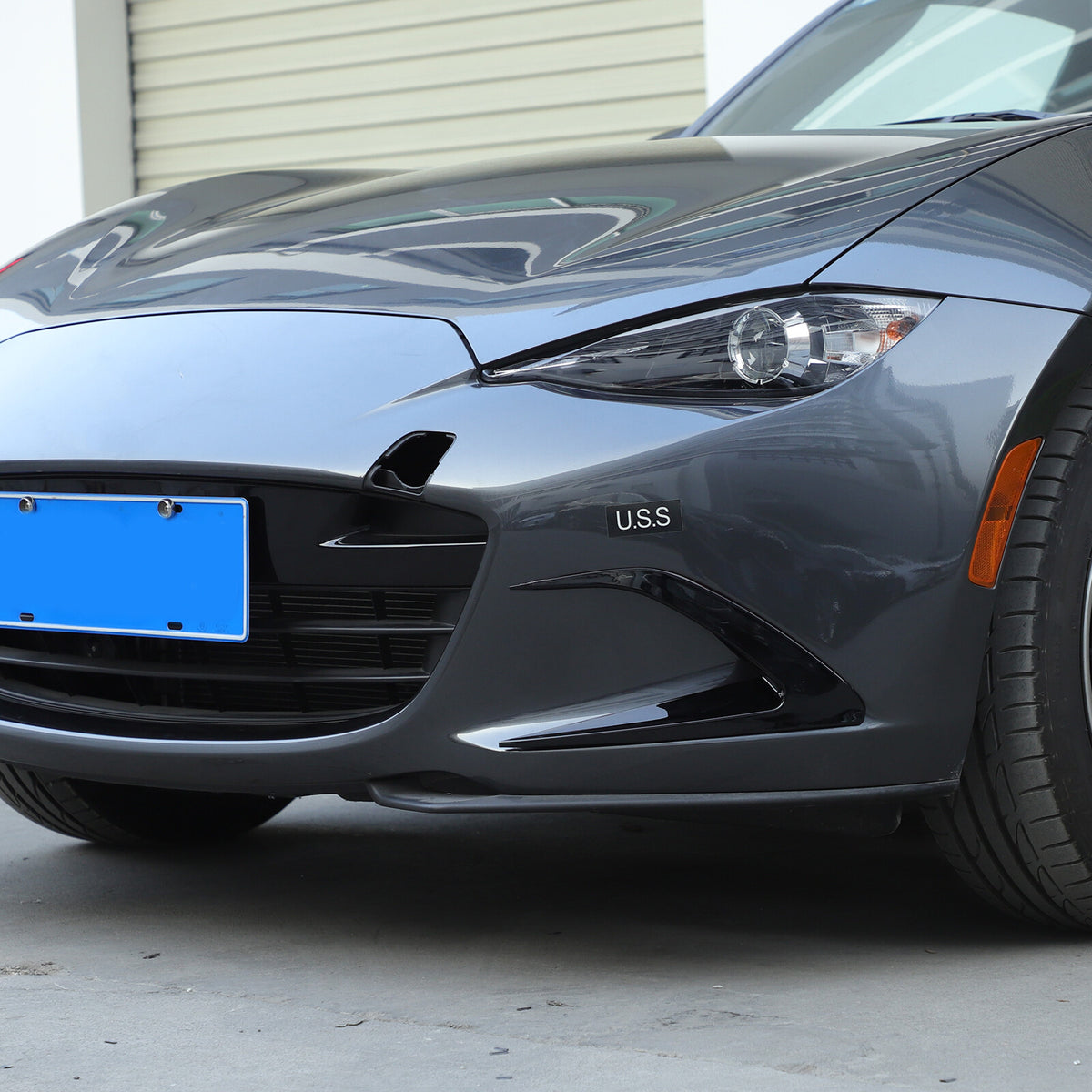 Gloss Black Front Side Vent Fin C Canards Splitter For Mazda MX-5 Miata 2016-23 24
