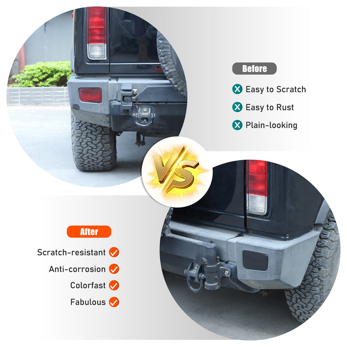 Smoked Black Rear Tail Light Lamp Decor Cover Trim For Hummer H2 2003-2009 18