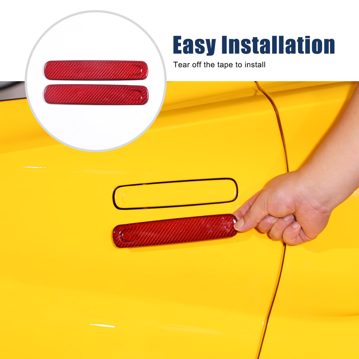 Red Real Carbon Fiber Interior Exterior Conosle Trim Cover For Lotus EMIRA 21-25 108