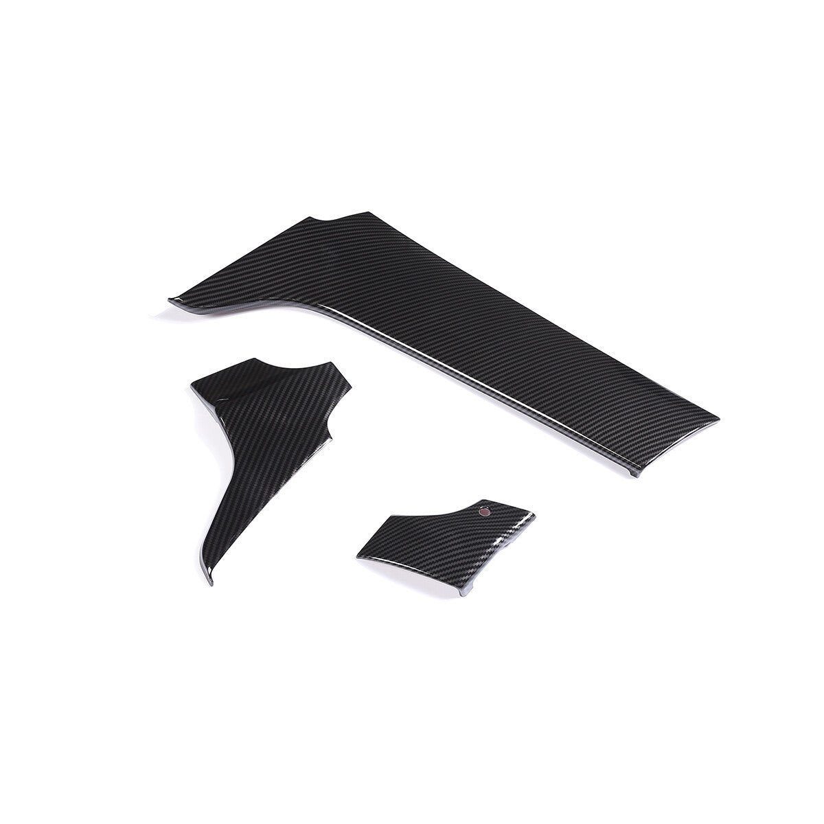 Carbon Fiber ABS Dashboard Door Panel Trim Strip for Benz GLE GLS 2016-19 16