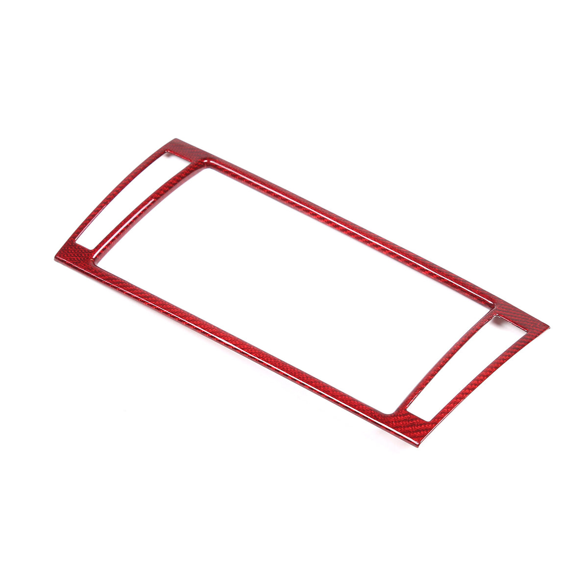Red Carbon Fiber Dashboard Navigation Cover Trim for For Jaguar F-TYPE 13-18 11