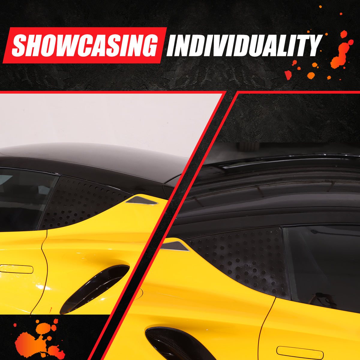 Alloy Exterior Rear Quarter Window Pillar Cover Trim For Lotus EMIRA 2021-2025 9