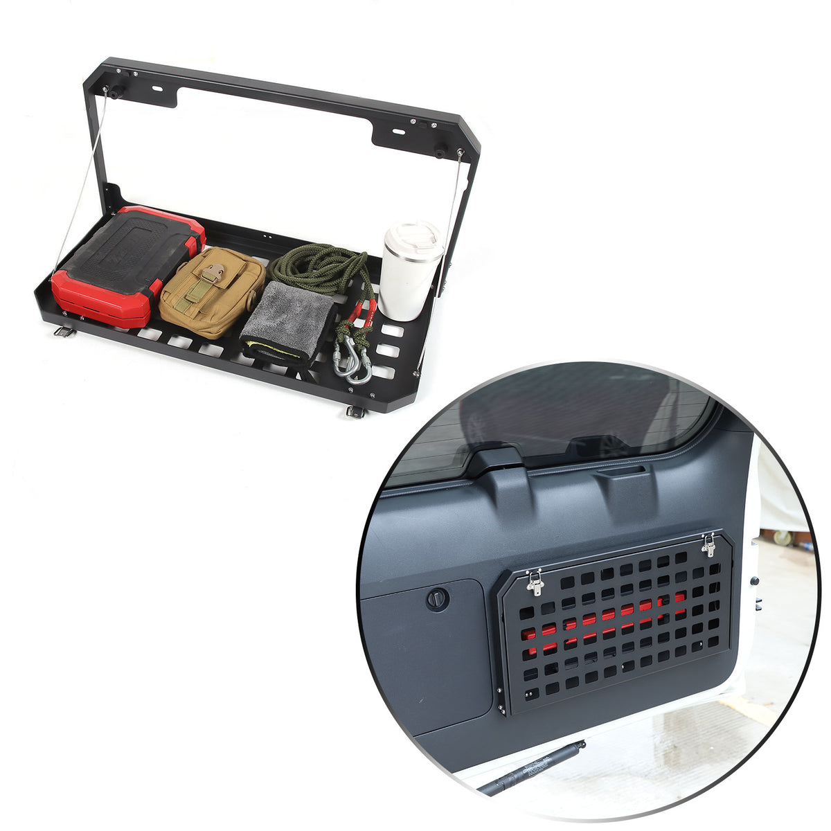 Tailgate Table Rear Door Foldable Car Shelf For Toyota Land Cruiser Prado 10-23 13