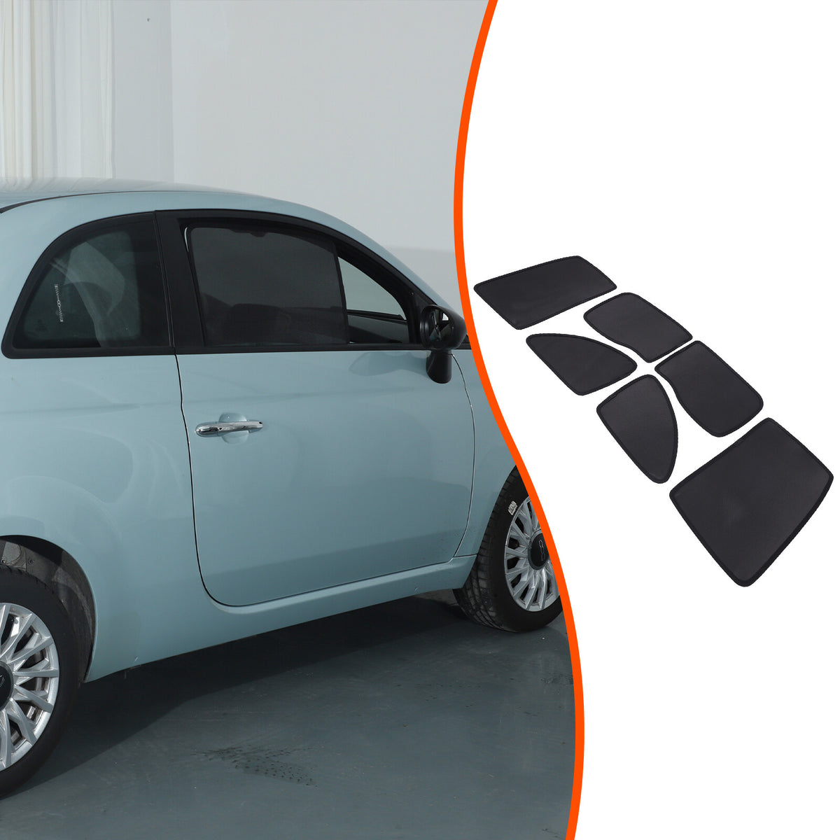 Full Window Screen Full Window Screen Trim Cover For Fiat 500/Abarth 595 695 16+ 2