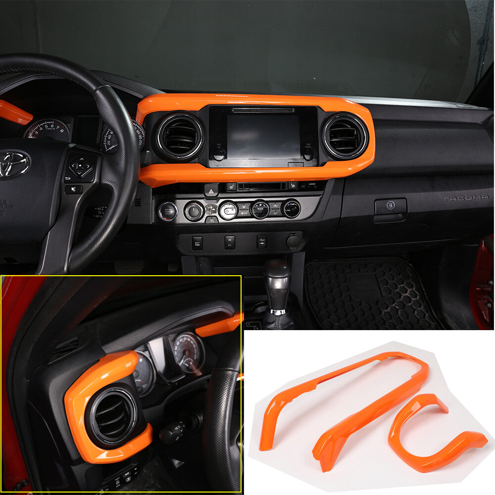 Orange ABS Dashboard Instrument Panel Trim For Toyota Tacoma 2016-2022 6