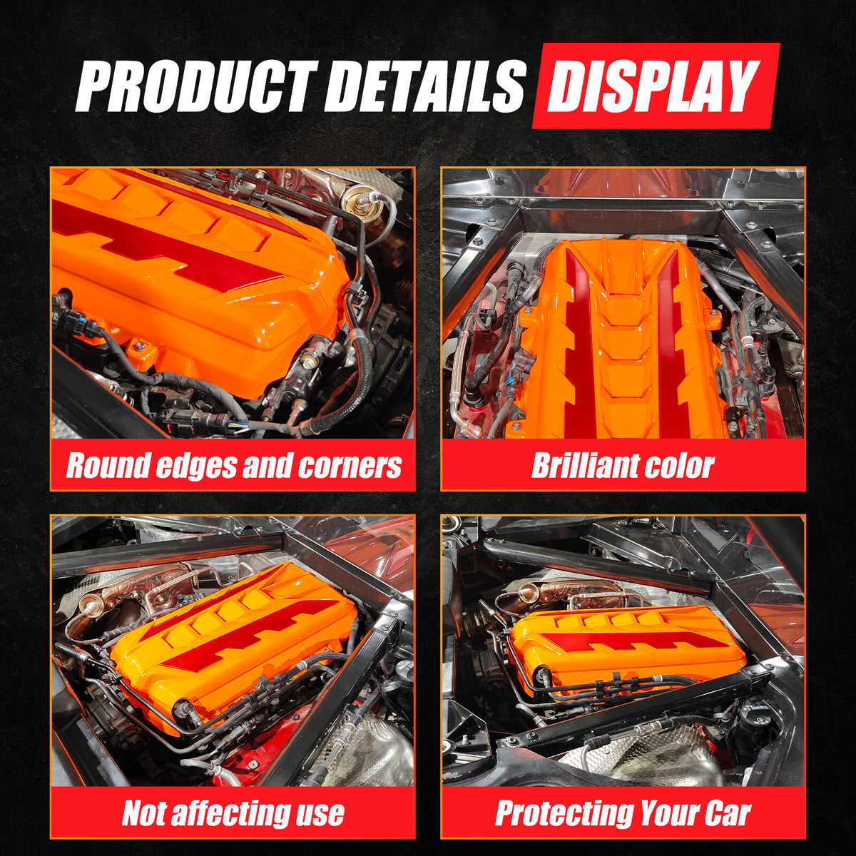 Replace Engine Hood Panel Trim Cover Cap For Corvette C8 Coupe 2020-26 - Variants 16-20 15