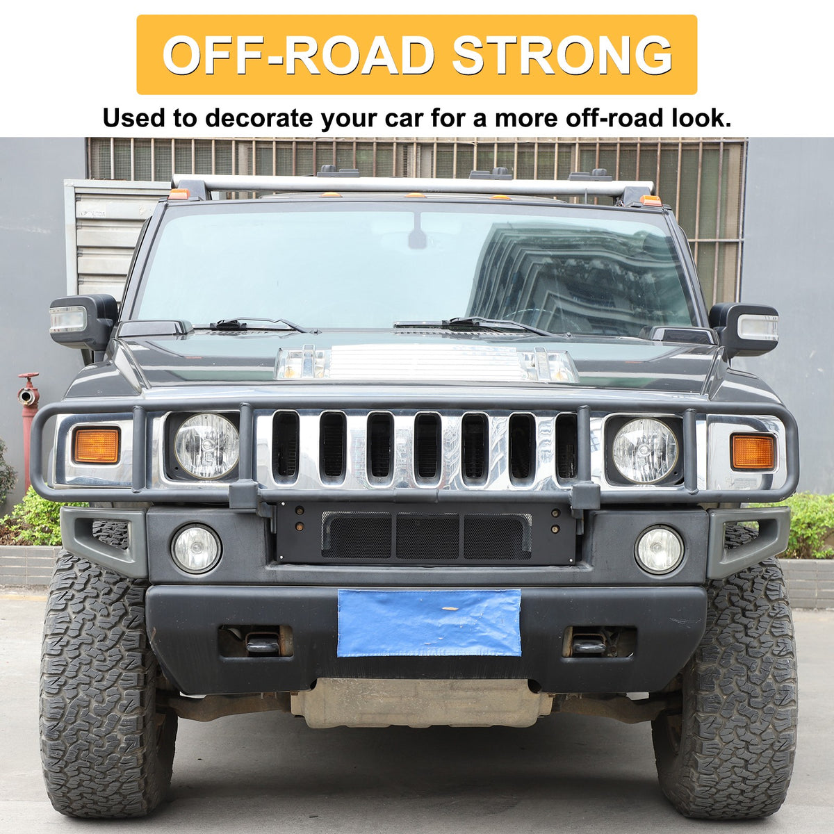 Replacement Carbon Steel Front Lower Grille Bug Screen For Hummer H2 2003-09 US 11