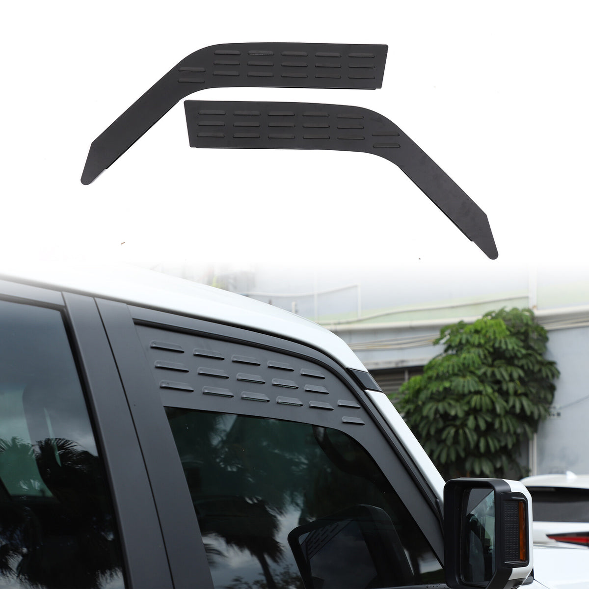 Front Door Window Louver Air Vent Panel Trim For Toyota Land Cruiser LC250 24+ 9