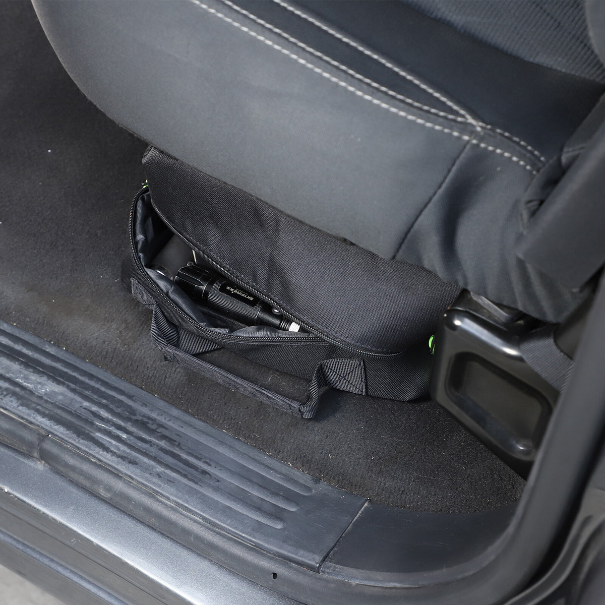 Black Underseat Organizer Tool Pockets Storage Bag for Nissan Titan 2016-2023 8