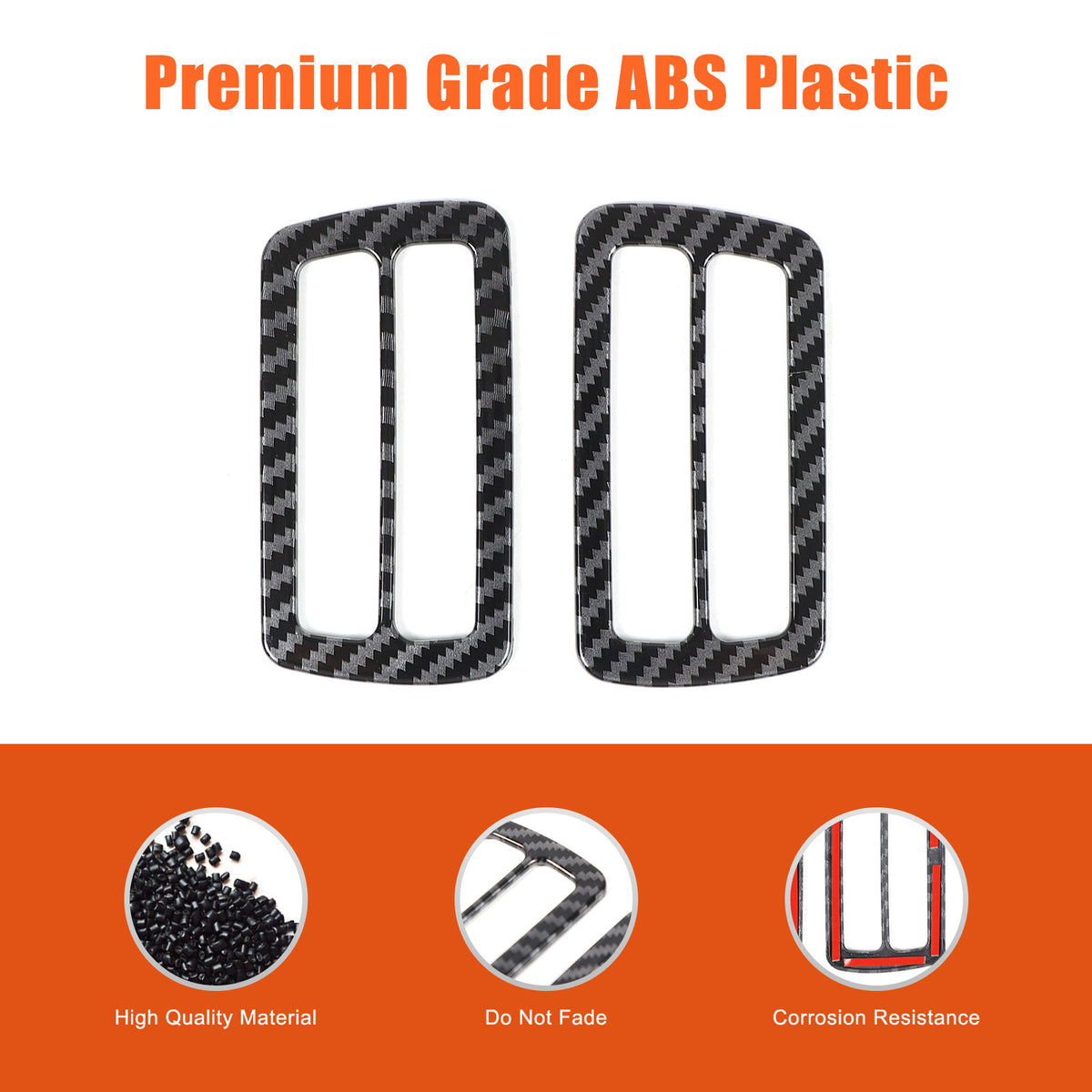 ABS Carbon Fiber Interior Full Set Panel Cover Trim Kit for Toyota Tacoma 24-26 - Styles 11-15 8