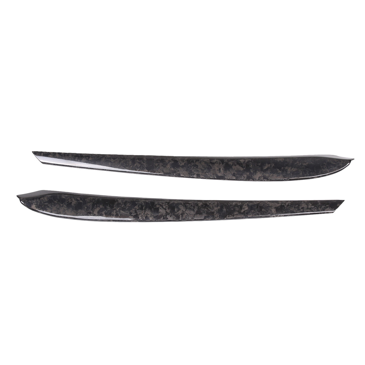 Forged Real Carbon Fiber Inner Door Panel Strip Trim For Tesla Model 3 Y 2021-22 2