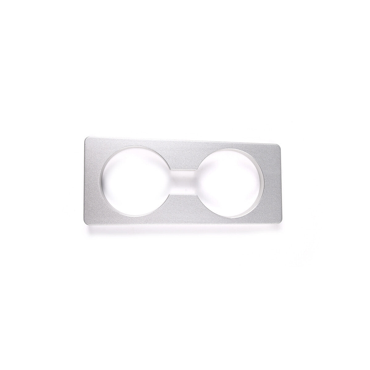 Silver Alloy Heightened Cup Holder Panel Trim Decorate Cover For Hummre H2 03-07 11