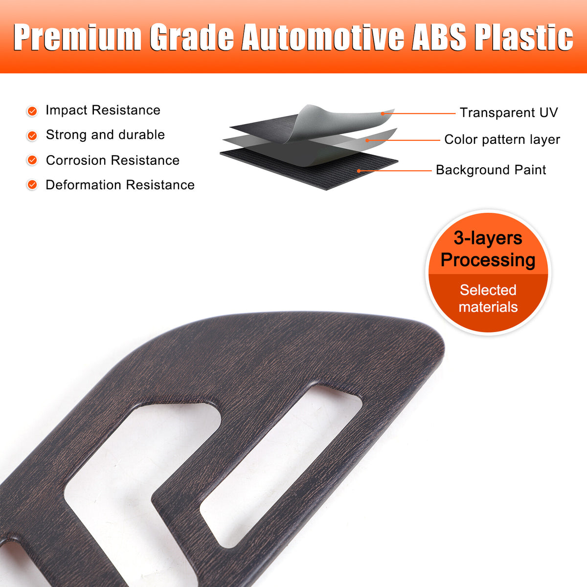 Grain Interior Car Door Panel Cover Trim For Benz GLE GLS ML GL 2013-2019 US 11