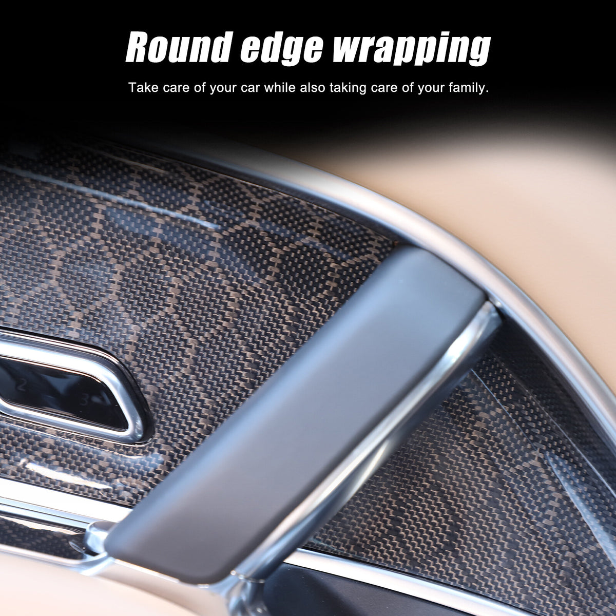 Honeycomb Carbon Fiber Interior Door Panel Trim For LR Range Rover Vogue L460 10