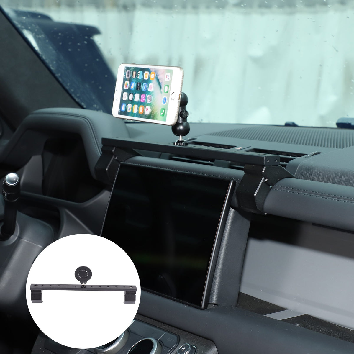 Center Console Multifunctional Phone Mount Bracket For LR Defender L663 2020-23 6