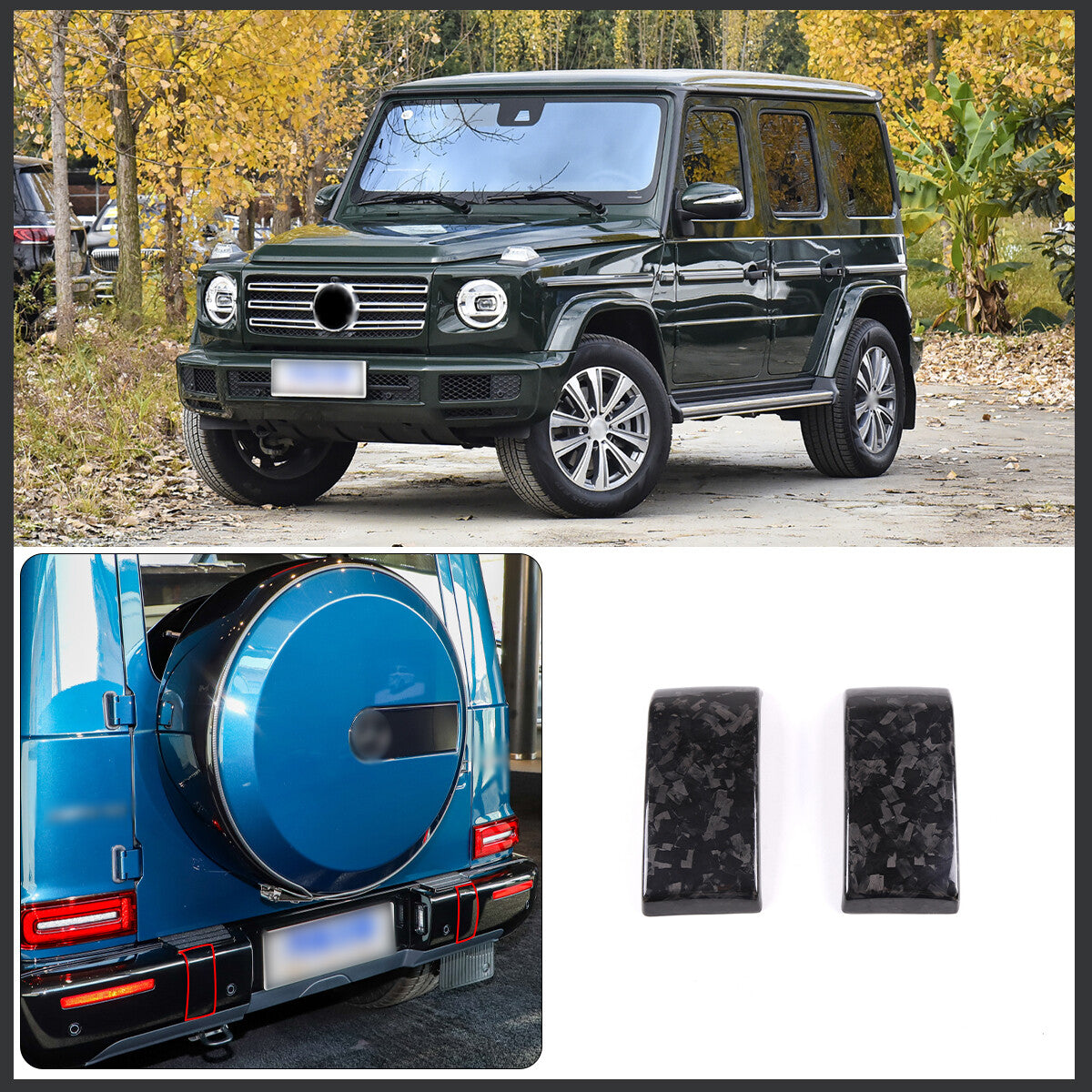 Rear Bumper Pad Cover Left Right Grille Trim For Benz G-Class/G63 2019-20 18