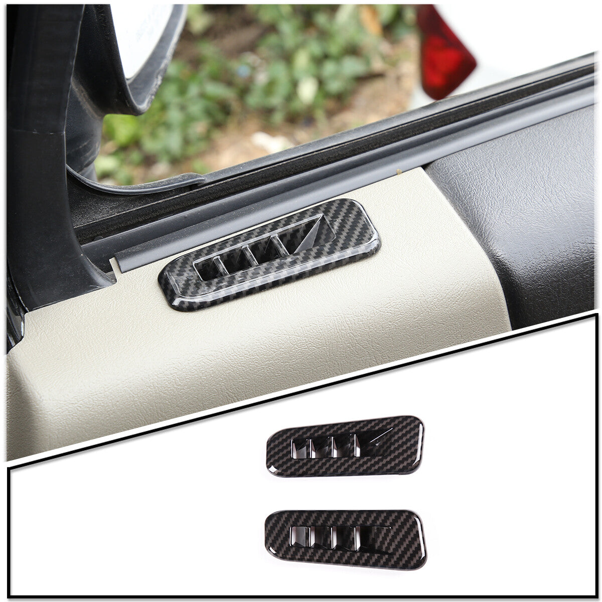 ABS Carbon Fiber Interior Full Set Panel Cover Trim for Hummer H2 2003-2007 - Styles 6-10 24