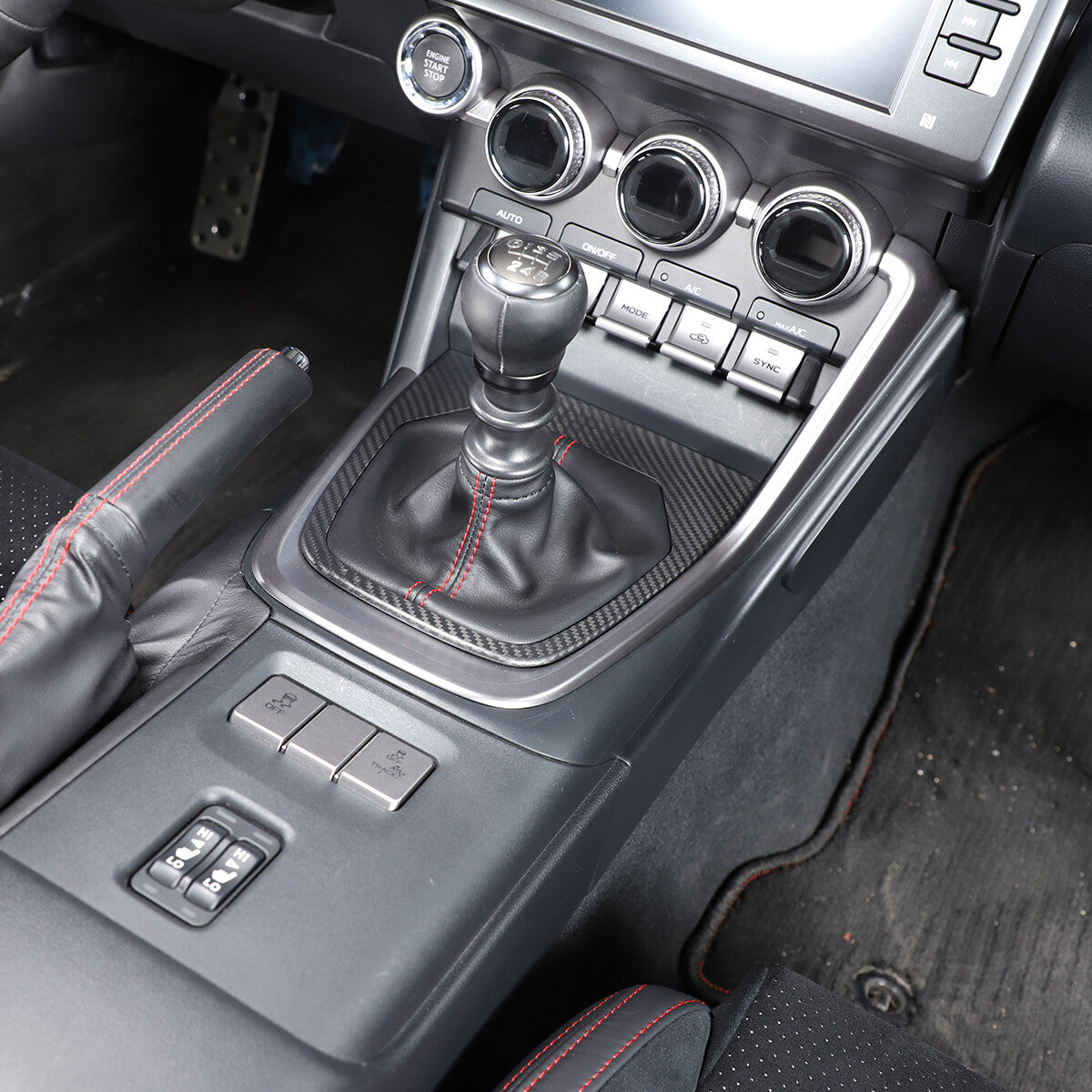 Matte Real Carbon Fiber Interior Center Trim Set For GR86/Subaru BRZ 2022+ 135