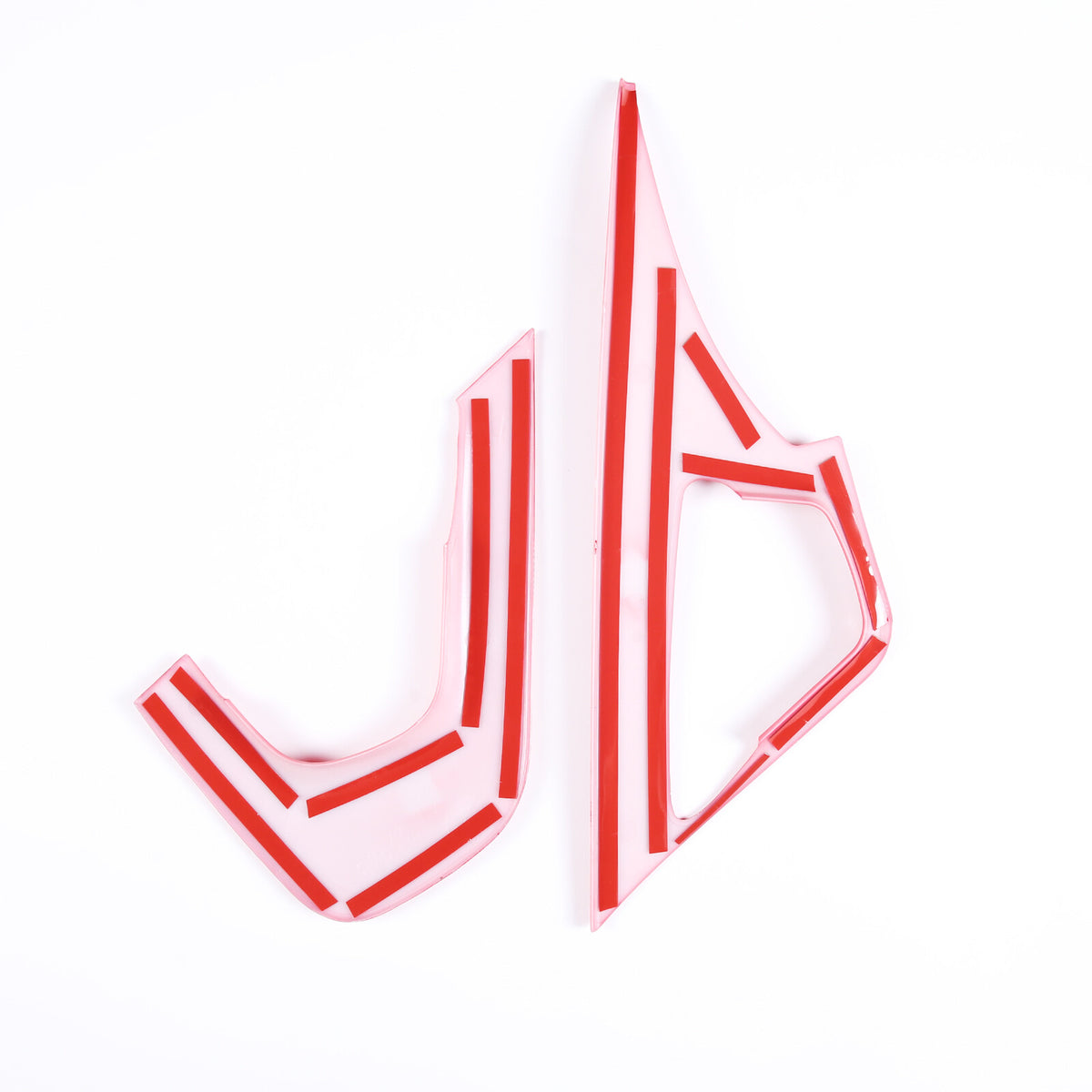Sports Red ABS Interior Decoration Cover Trim Kit For Corvette C7 2014-19 - Styles 6-10 23