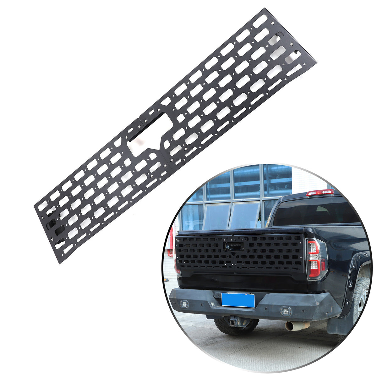 Rear Bed Molle Panel Truck Bed Tailgate Molle Panel For Toyota Tundra 2014-2021 9