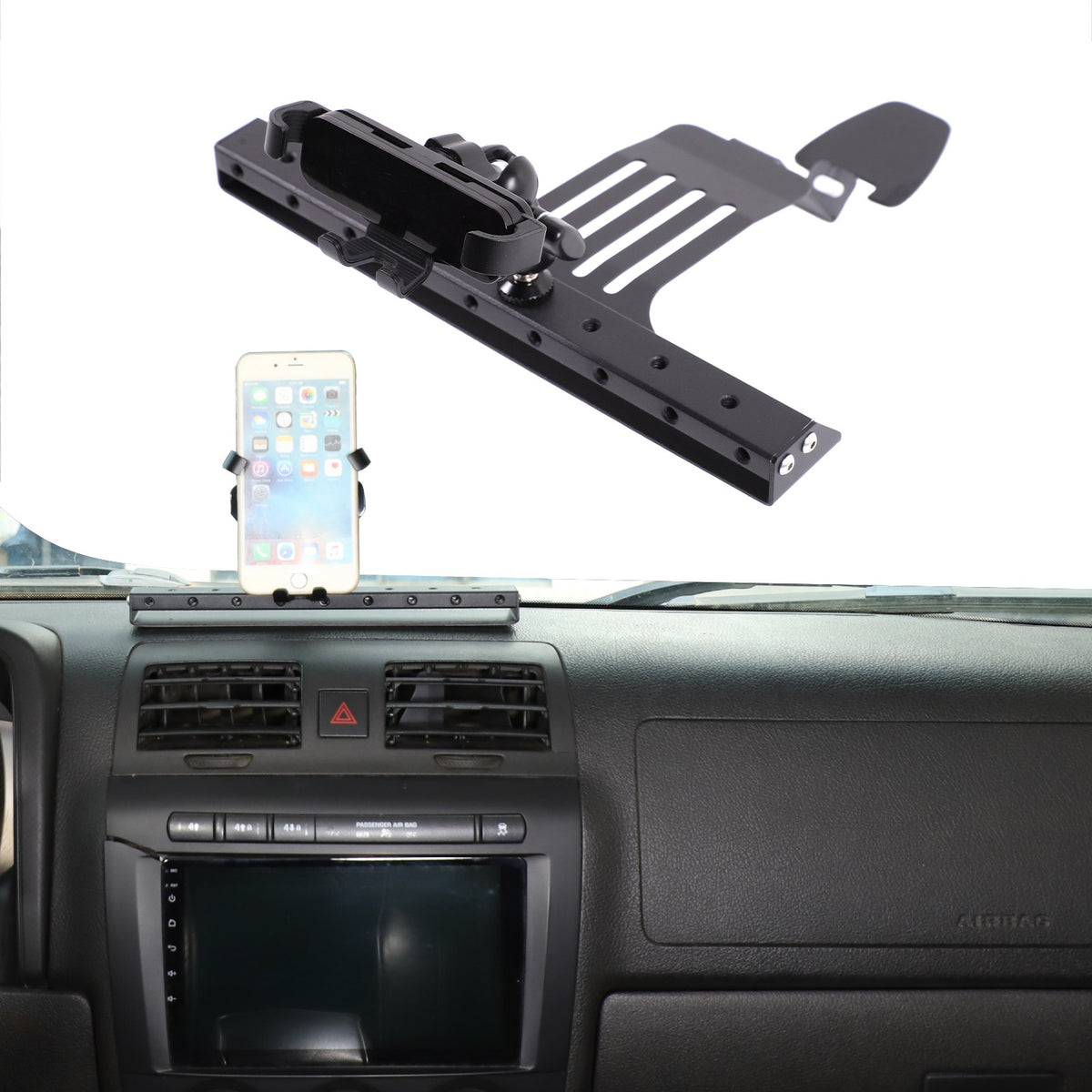 Center Console Multi-Function Phone Mount Bracket For Hummer H3 2005-2009 6
