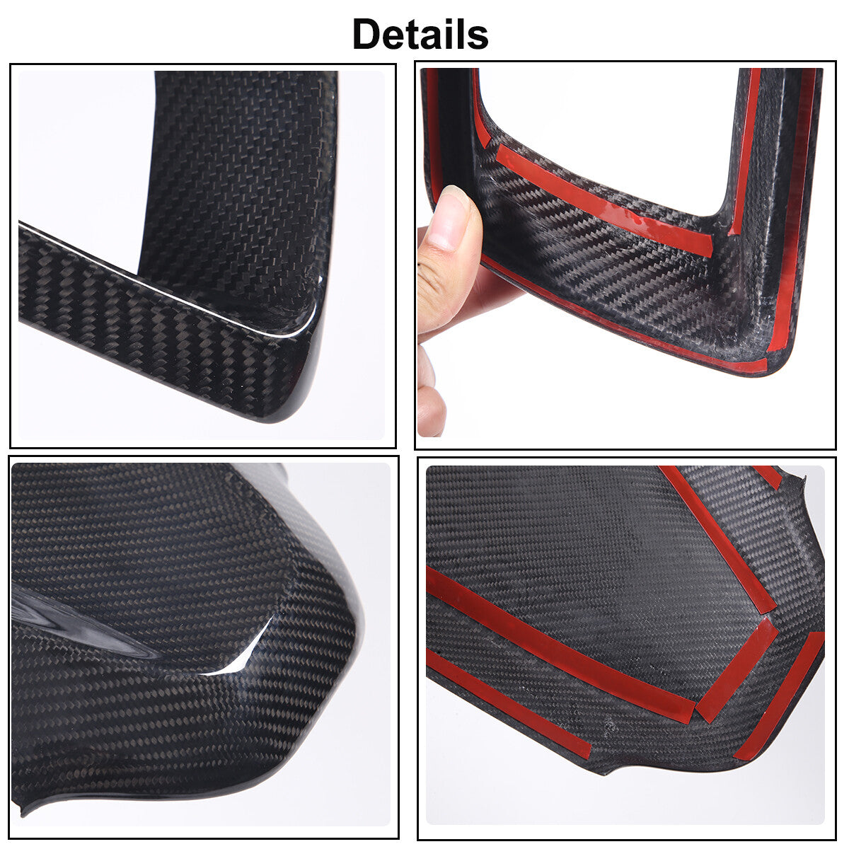 Carbon Fiber For Corvette C8 Z51 2020-23 Dashboard Instrument Upper Panel Cover 4