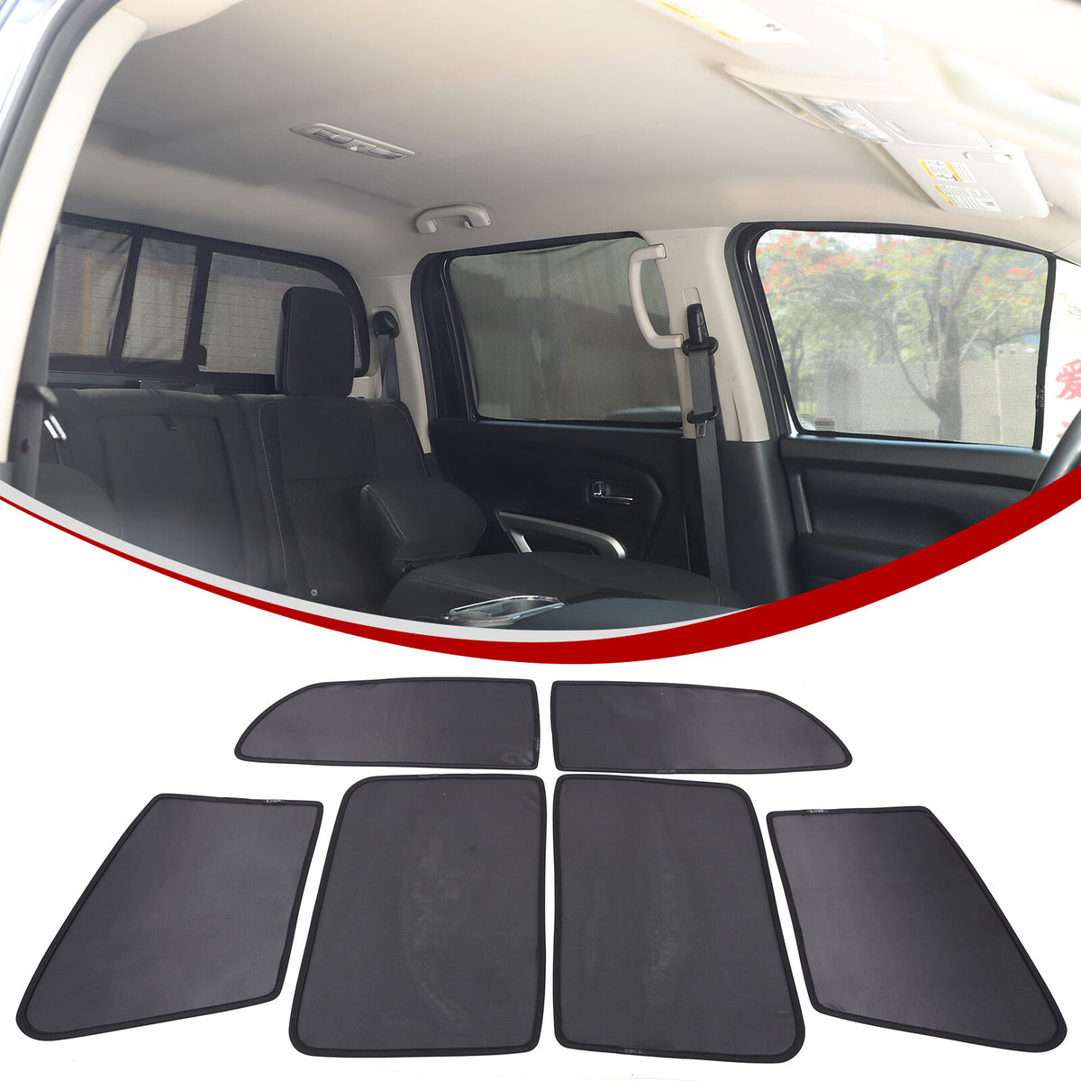 Car Window Screen Sun Shade Mesh Cover Windshield For Nissan Titan 2016-23 US 10