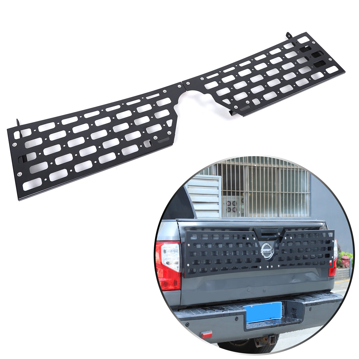 Rear Bed Molle Panel Truck Bed Tailgate Molle Panel For Nissan Titan 16-23 US 20