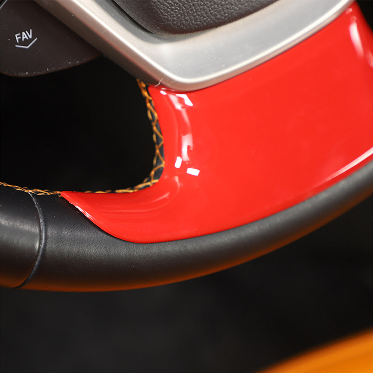 Sports Red ABS Interior Decoration Cover Trim Kit For Corvette C7 2014-19 - Styles 6-10 27