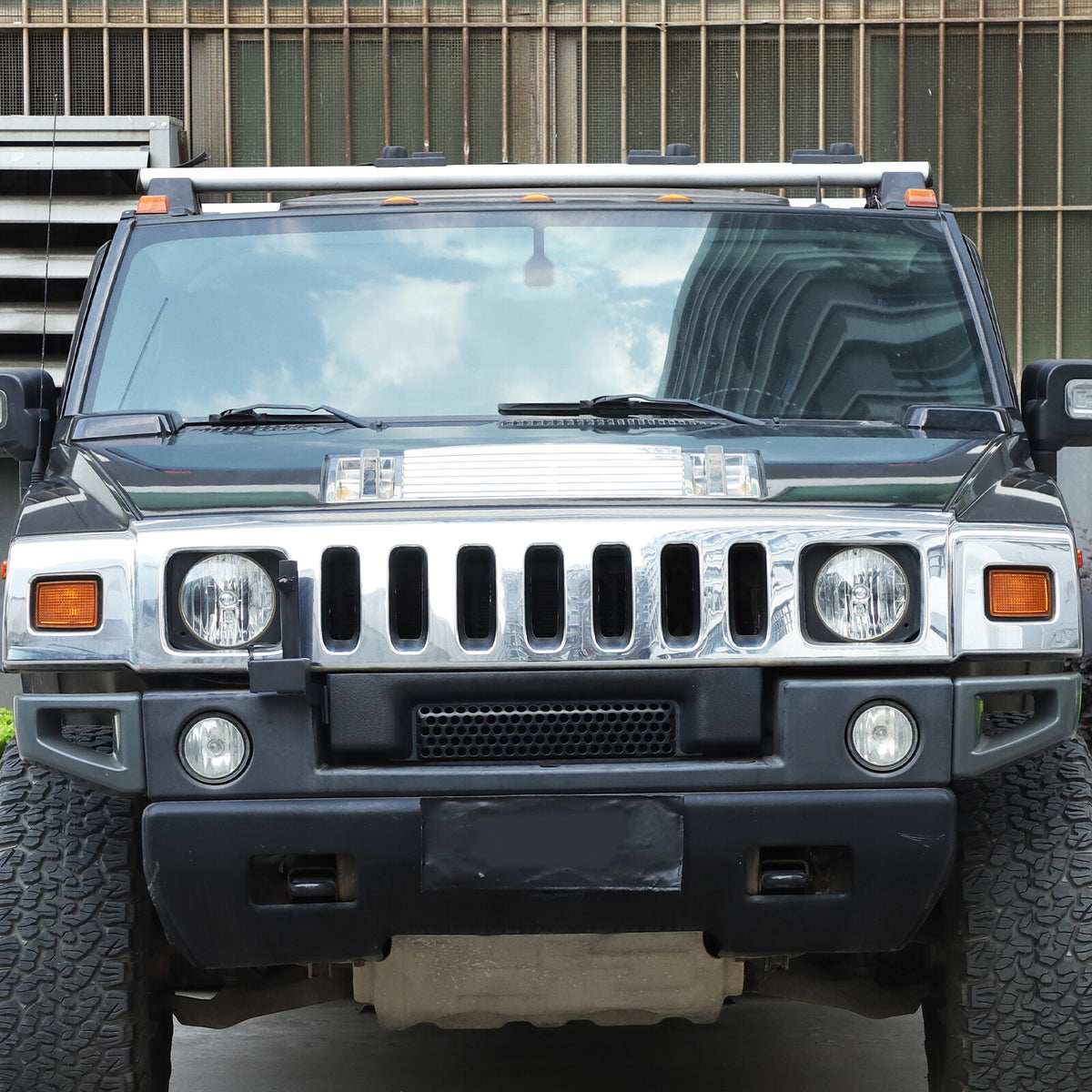 Front Bumper Flagpole Holder Antenna Mount Bracket For Hummer H2 2003-2009 9