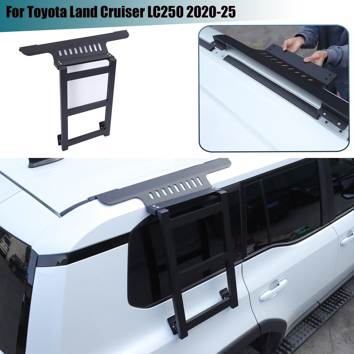 Car Rear Right Side Window Ladder Climbing For Toyota Land Cruiser LC250 24+ US 2
