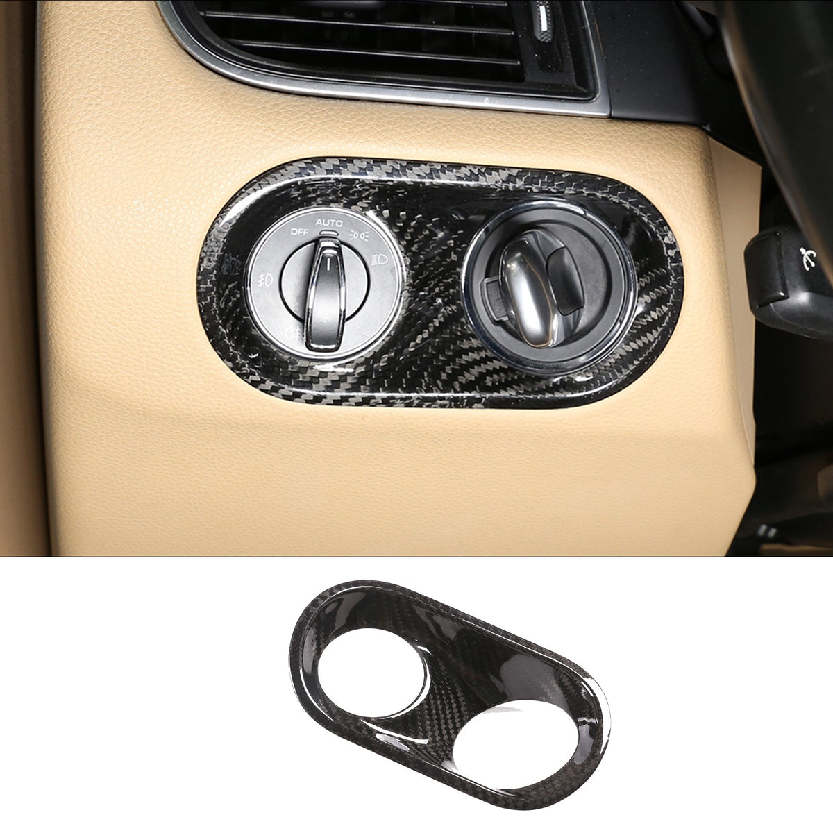 Real Carbon Fiber Interior Center Full Trim Cover Set For Porsche Macan 2014-20 6