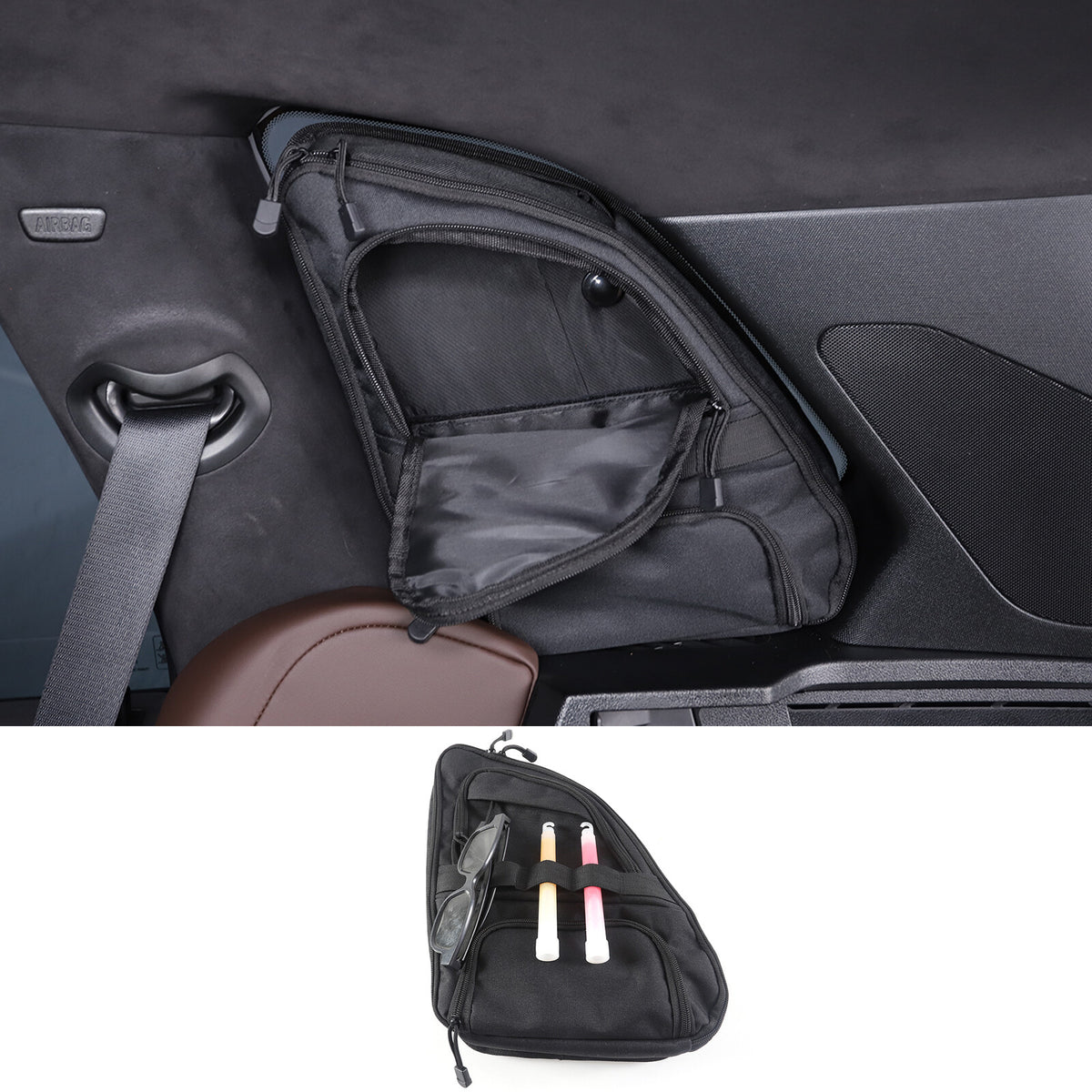 Car Trunk Right Side Window Storage Bag Tool Bag For BMW X5 2019-2023 3