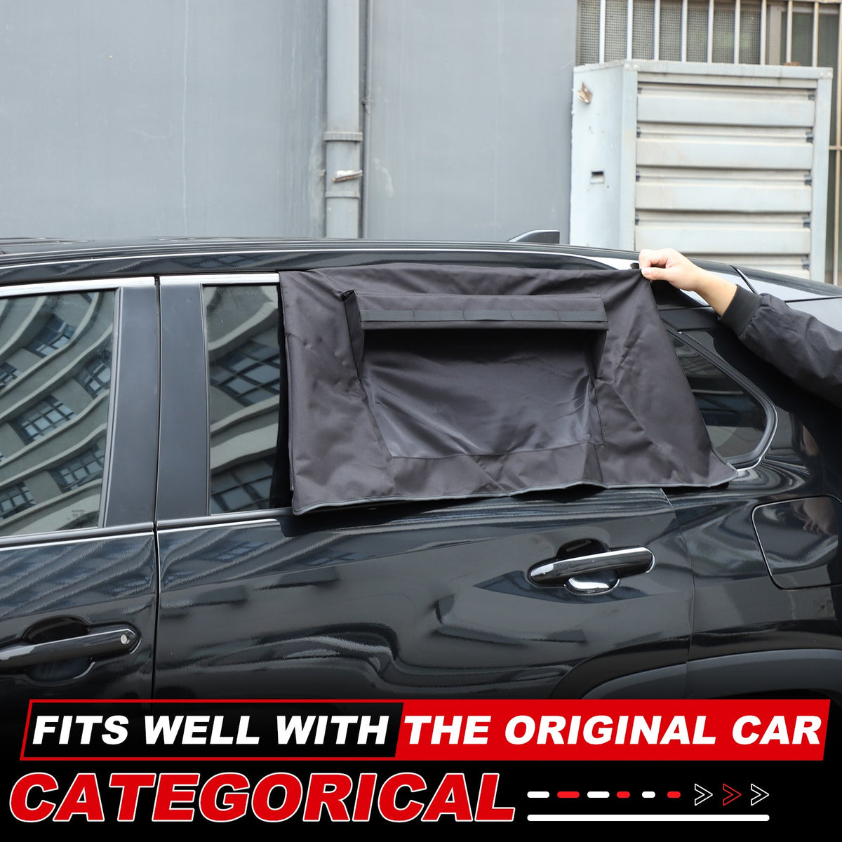 Rear Window Sun Shade Cover Deflectors For Toyota RAV4 2020-2024 18