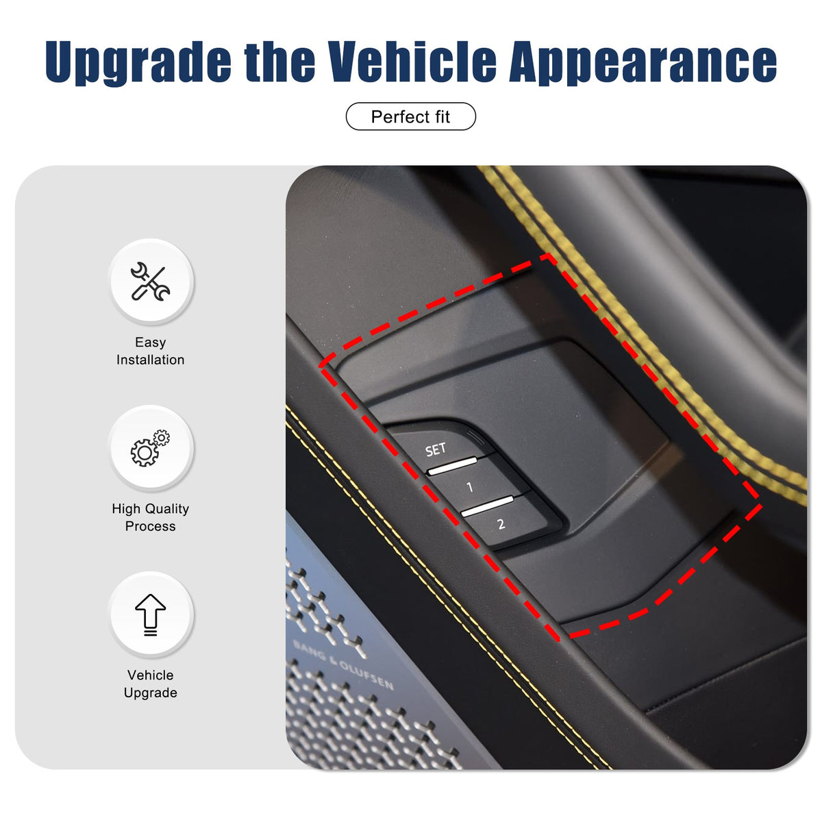 Real Carbon Fiber Rear Door Switch Cover Trim For Lamborghini Urus 2018-21 US 15