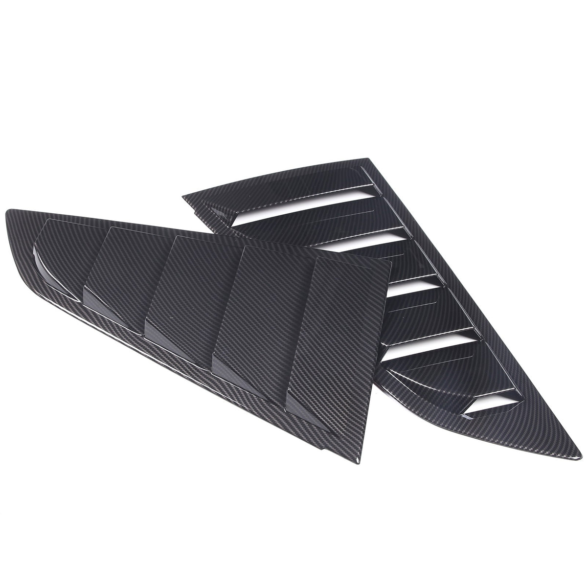ABS Carbon Fiber Rear Side Window Louver Shutter Trim For Corvette C7 2014-2019 9