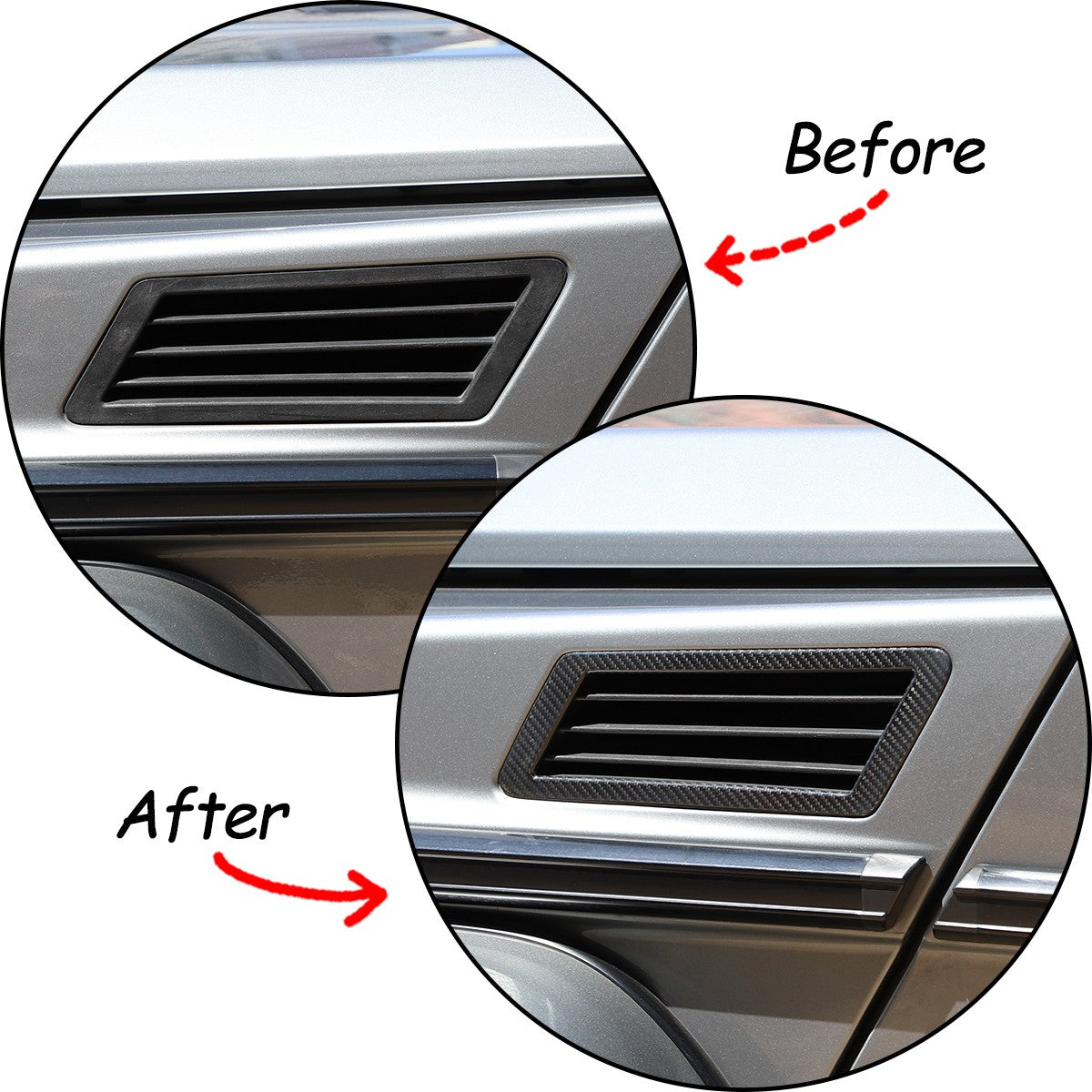 Real Carbon Fiber Side Fender Vent Frame For Mercedes-Benz G-Class 2012-18 12
