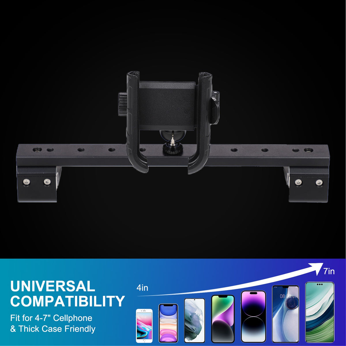 U Shape Center Console Phone Holder Bracket For Toyota FJ Cruiser 2007-2021 7