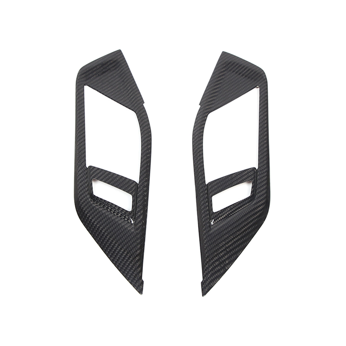 Real Carbon Fiber Inner Door Handle Frame Cover Trim For BMW 4 430i M 2022+ 1