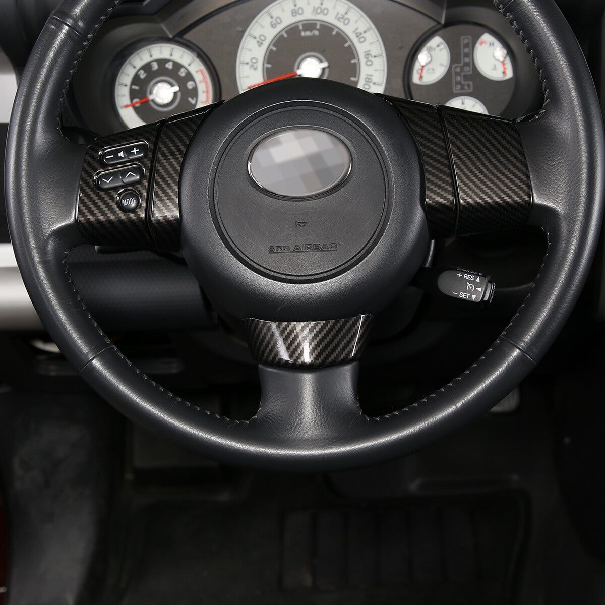 ABS Carbon Fiber Full Interior Center Decoration Trim Kit For FJ Cruiser 2007-21 - Styles 1-5 11