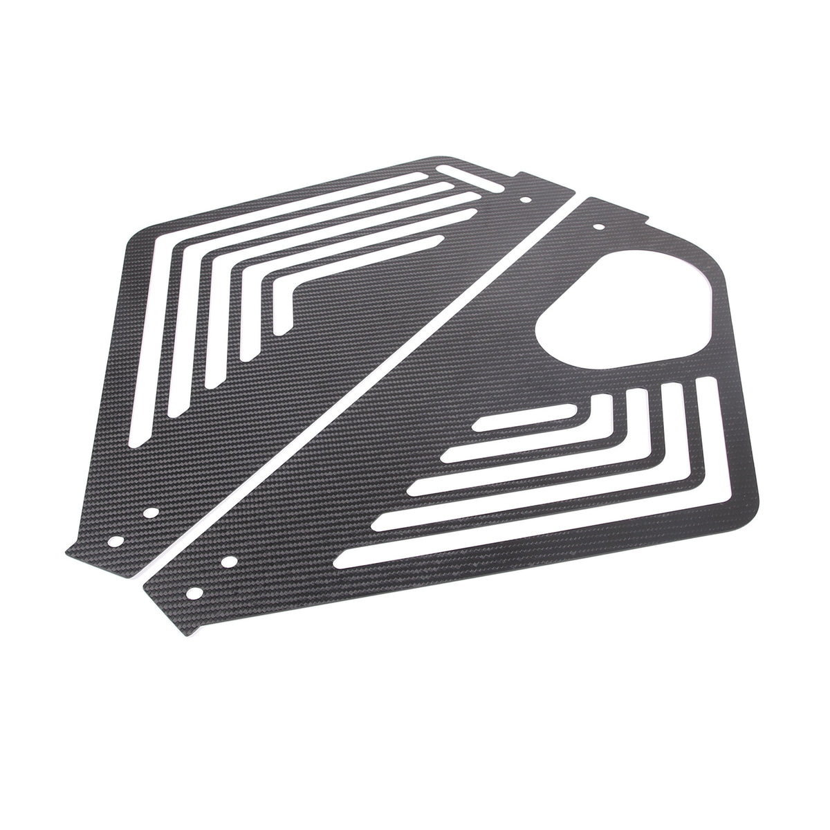 Gloss Real Carbon fiber Engine Bay Side Panel Cover Overlay For Corvette C8 20+ 15