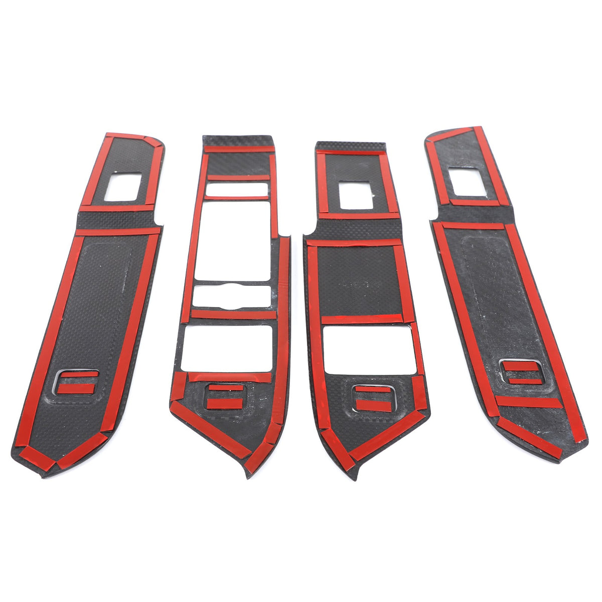 Real Carbon Fiber Window Lift Switch Trim For Land Rover Defender 110 L663 20-23 9