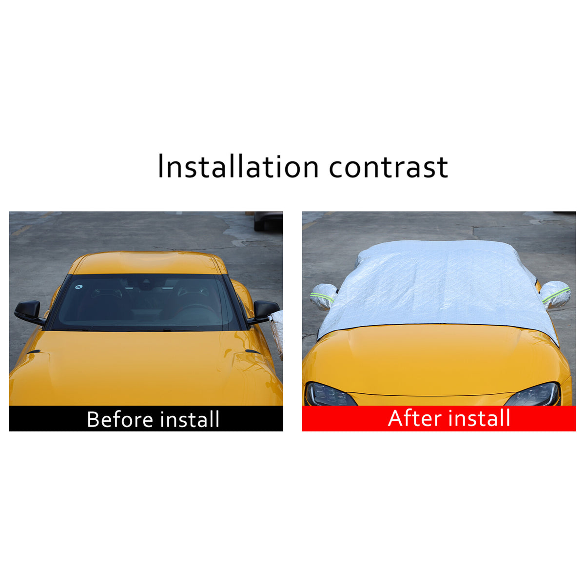 Car Windshield Snow Cover Front Winter Guard Protector For Toyota Supra 19-24 US 5
