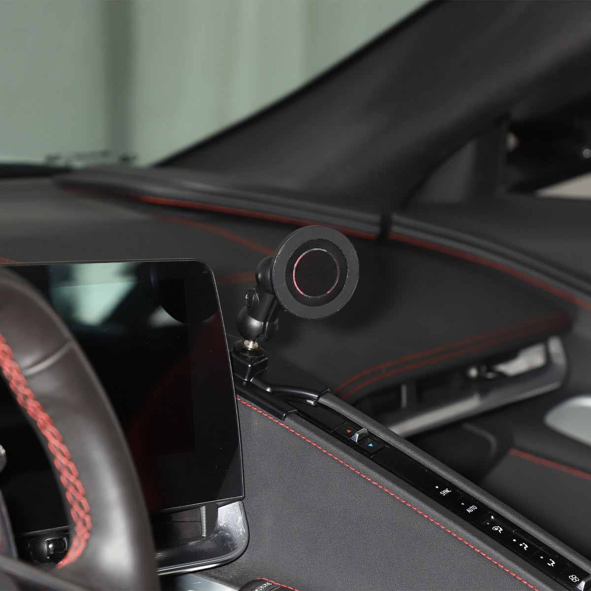 Magnetic Center Console Phone Mount Bracket For Corvette C8 2020-2025 US 1
