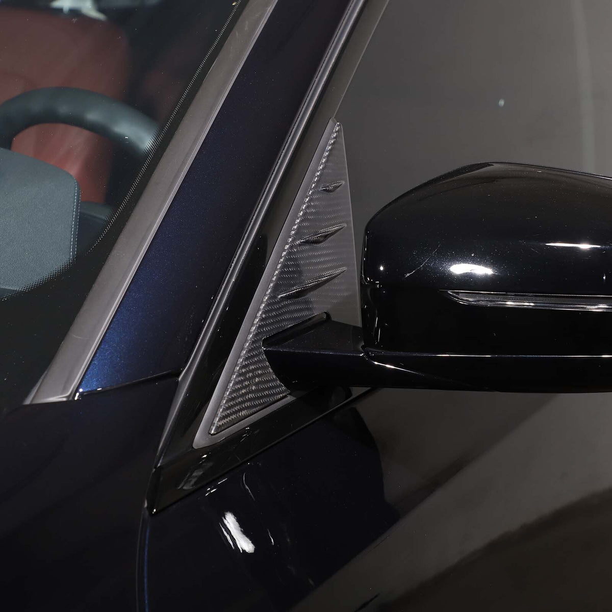 Real Carbon fiber anti-wind buffeting deflector For BMW 3 Series G20 G28 2020-23 9