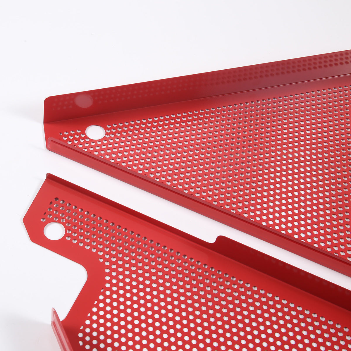Red Steel Engine Hood Compartment Panel Trim Cover Set For Corvette C8 Z06 20-26 4