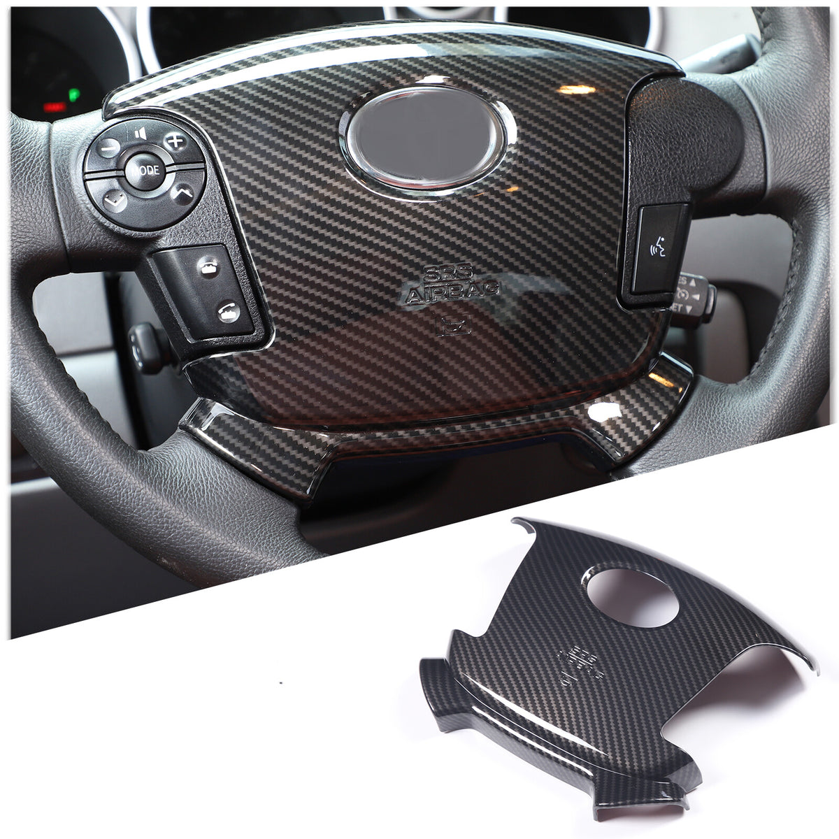 Carbon Fiber ABS Center Console Cover Trim Set For Toyota Tundra 07-13 US 16
