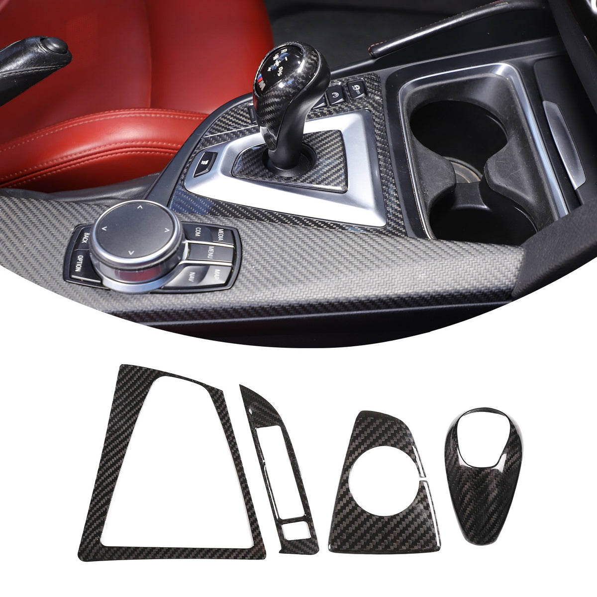 Real Carbon Fiber Center Console Panel Trim Set For BMW M3/M4 F80/F82 2014-2019 22