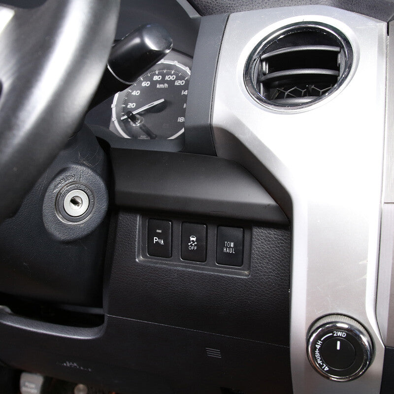 Matte Black Dashboard Center Console Panel Trim For Toyota Tun-dra 2014-21 12
