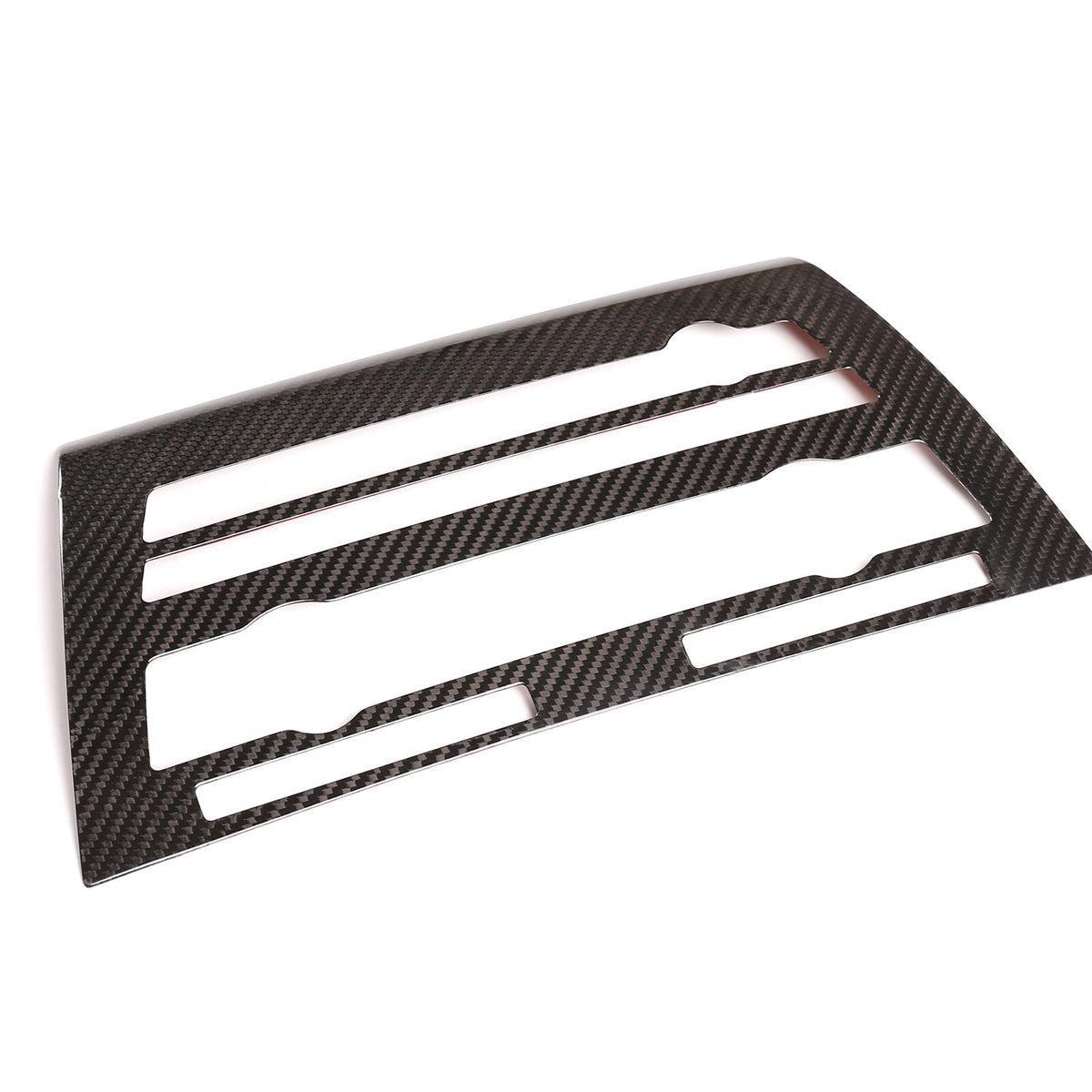 Real Dry Carbon Fiber Center Volume CD Switch Panel Trim For BMW X5 X6 F15 14-18 10